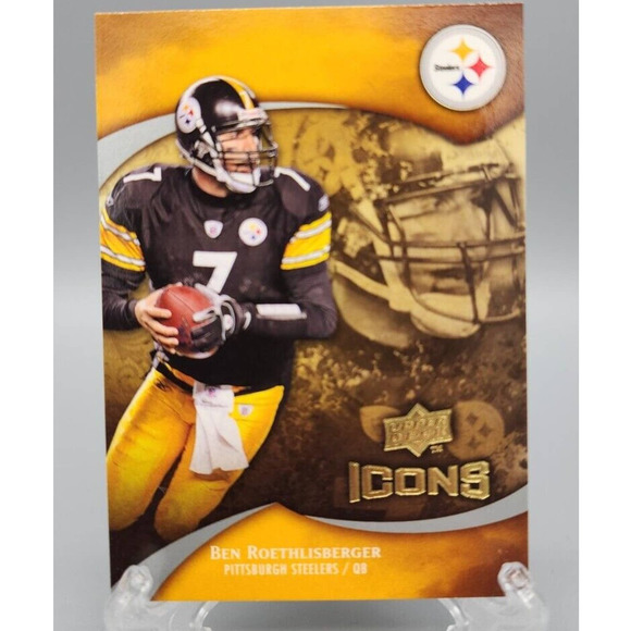 2009 Upper Deck Icons #82 Ben Roethlisberger, Steelers - Picture 1 of 2
